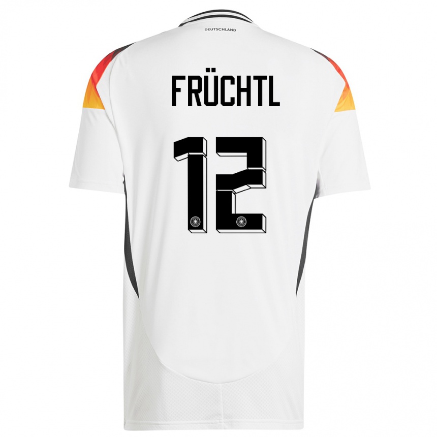 Kids Football Germany Christian Fruchtl #12 White Home Jersey 24-26 T-Shirt Za