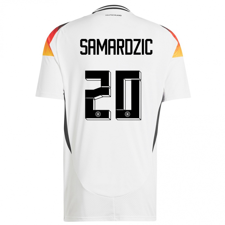 Kids Football Germany Lazar Samardzic #20 White Home Jersey 24-26 T-Shirt Za