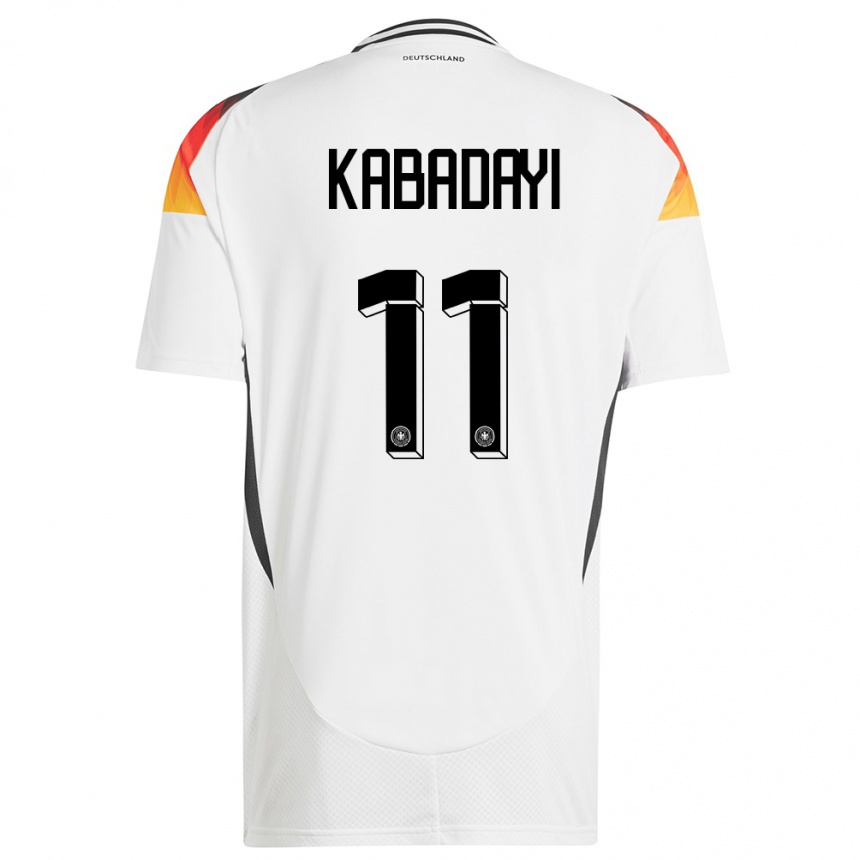 Kids Football Germany Yusuf Kabadayi #11 White Home Jersey 24-26 T-Shirt Za