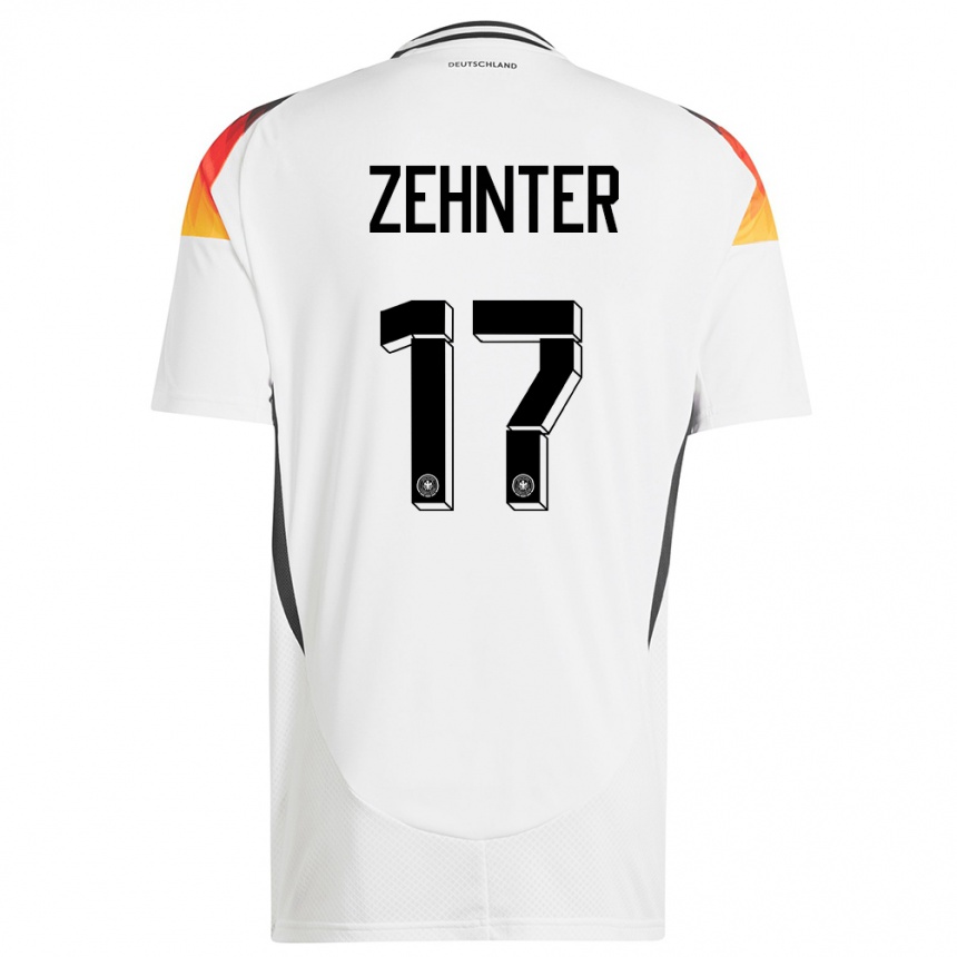 Kids Football Germany Aaron Zehnter #17 White Home Jersey 24-26 T-Shirt Za