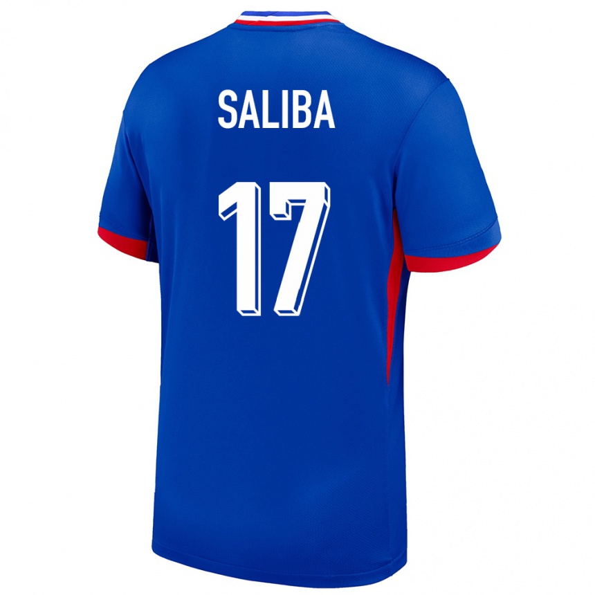 Kids Football France William Saliba #17 Blue Home Jersey 24-26 T-Shirt Za