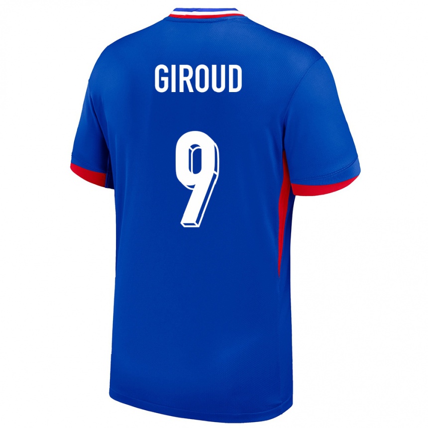 Kids Football France Olivier Giroud #9 Blue Home Jersey 24-26 T-Shirt Za