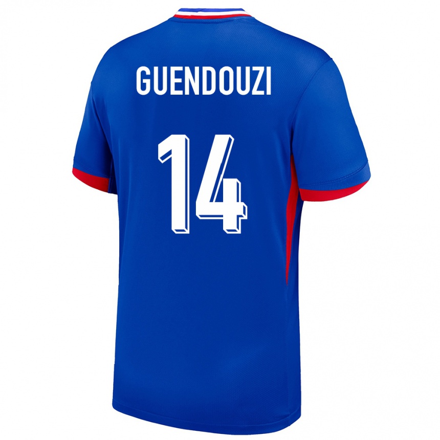 Kids Football France Matteo Guendouzi #14 Blue Home Jersey 24-26 T-Shirt Za