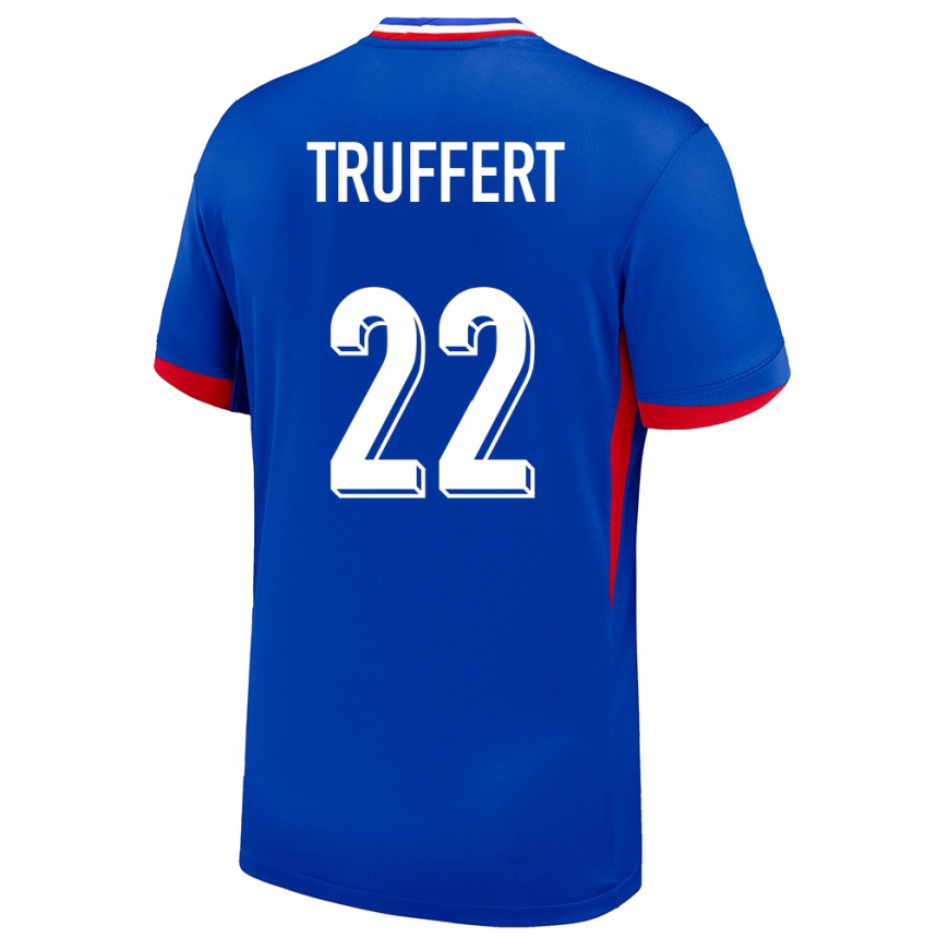 Kids Football France Adrien Truffert #22 Blue Home Jersey 24-26 T-Shirt Za