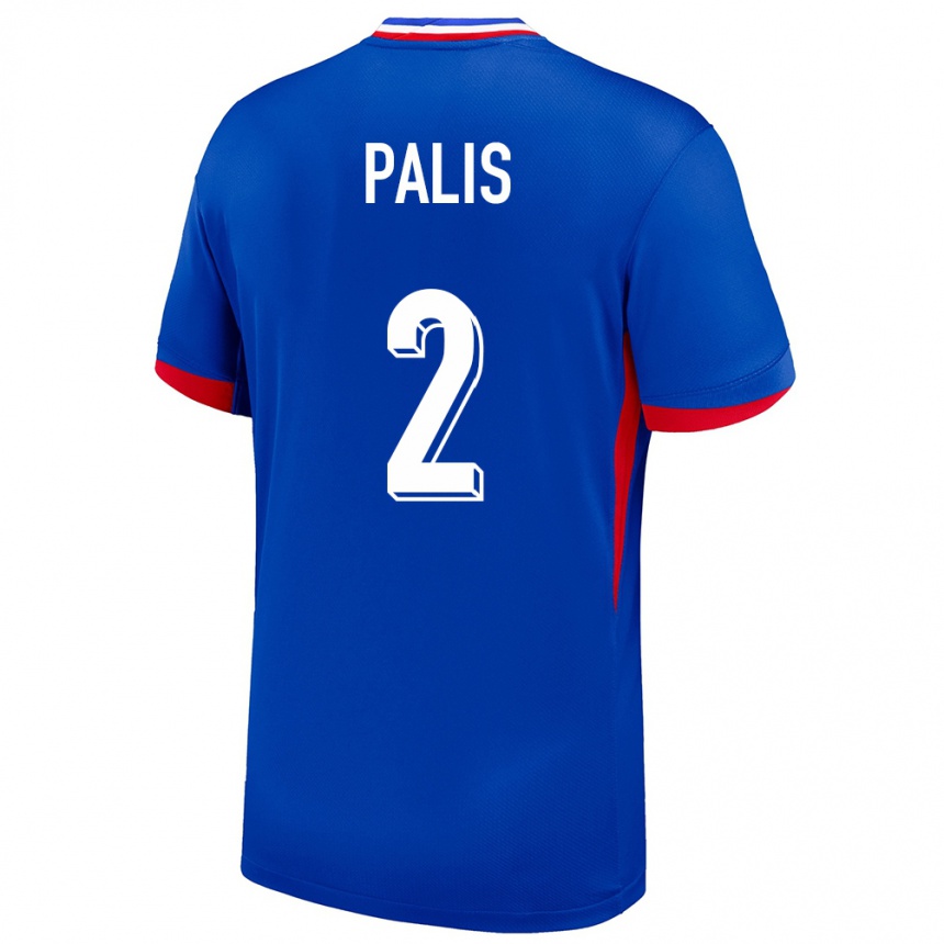 Kids Football France Ella Palis #2 Blue Home Jersey 24-26 T-Shirt Za