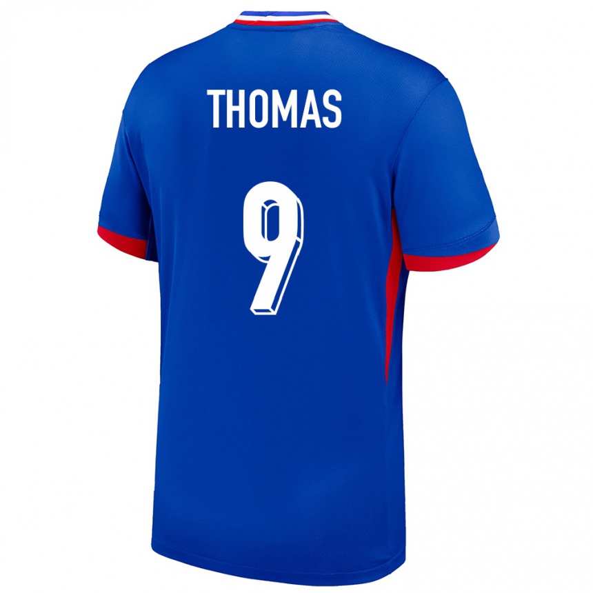 Kids Football France Lindsey Thomas #9 Blue Home Jersey 24-26 T-Shirt Za