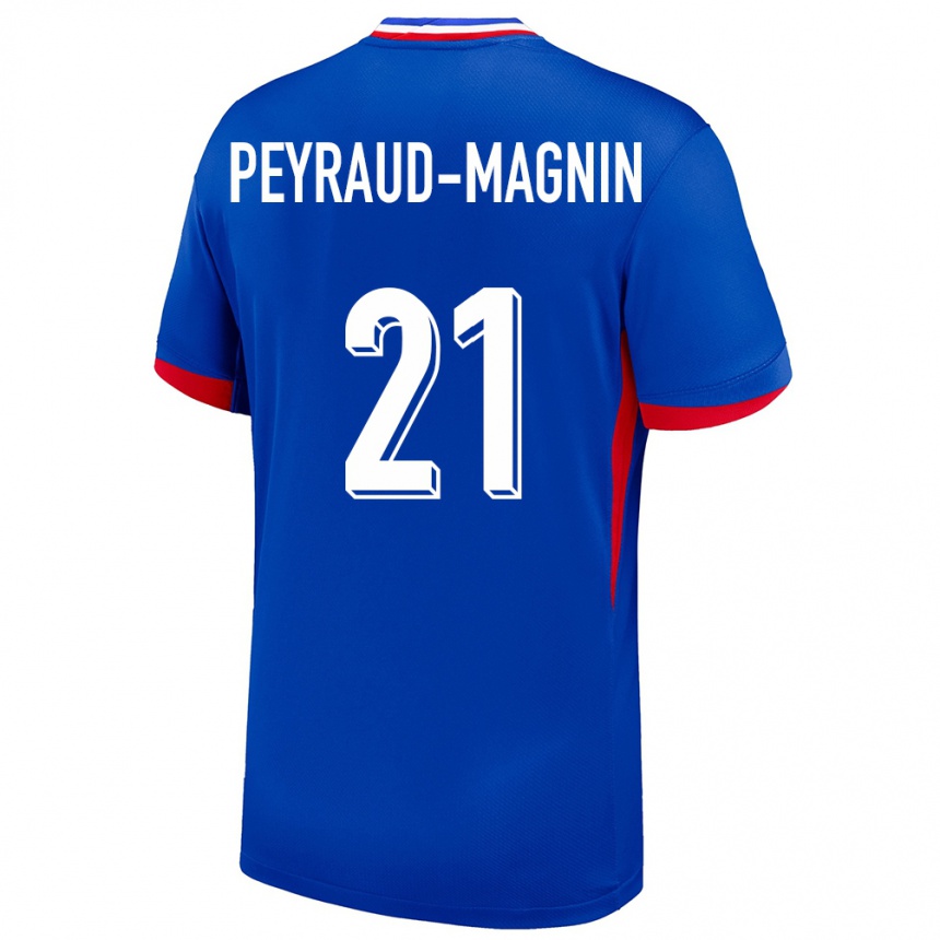 Kids Football France Pauline Peyraud Magnin #21 Blue Home Jersey 24-26 T-Shirt Za