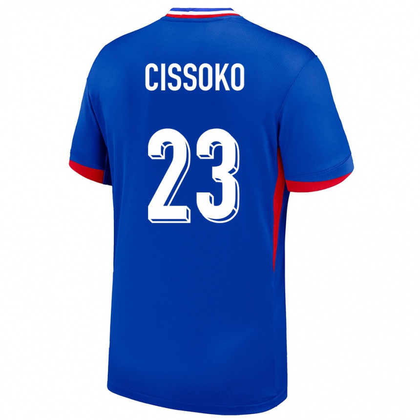 Kids Football France Hawa Cissoko #23 Blue Home Jersey 24-26 T-Shirt Za