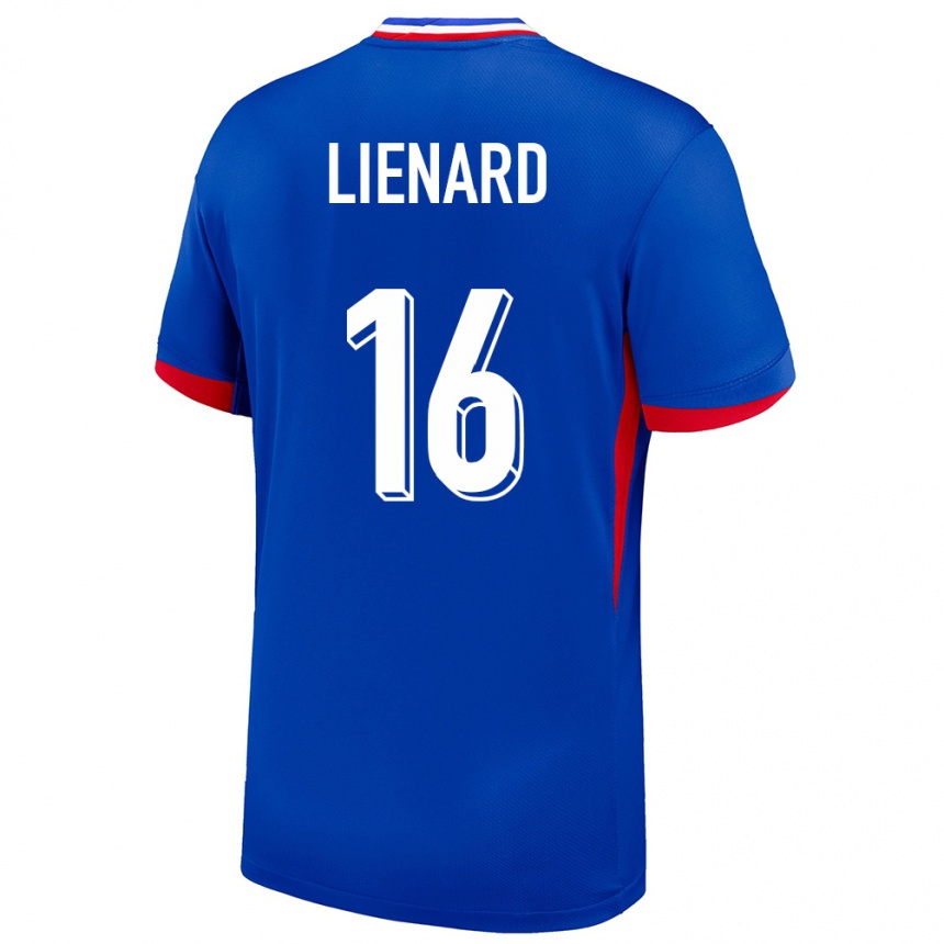 Kids Football France Yann Lienard #16 Blue Home Jersey 24-26 T-Shirt Za