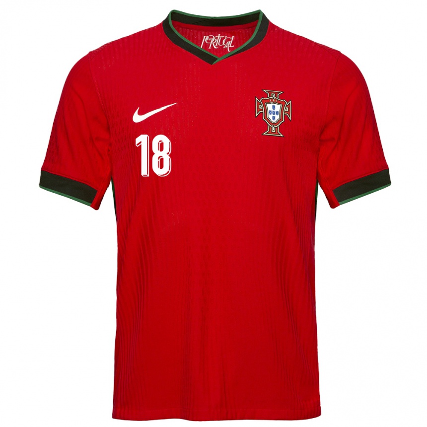 Kids Football Portugal Gustavo Sa #18 Red Home Jersey 24-26 T-Shirt Za