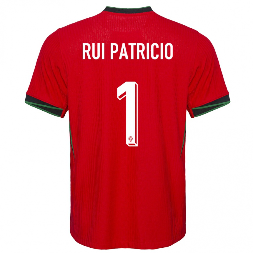 Kids Football Portugal Rui Patricio #1 Red Home Jersey 24-26 T-Shirt Za