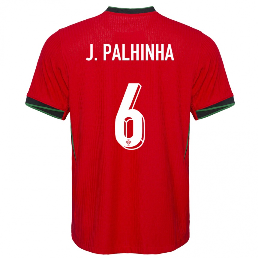 Kids Football Portugal Joao Palhinha #6 Red Home Jersey 24-26 T-Shirt Za