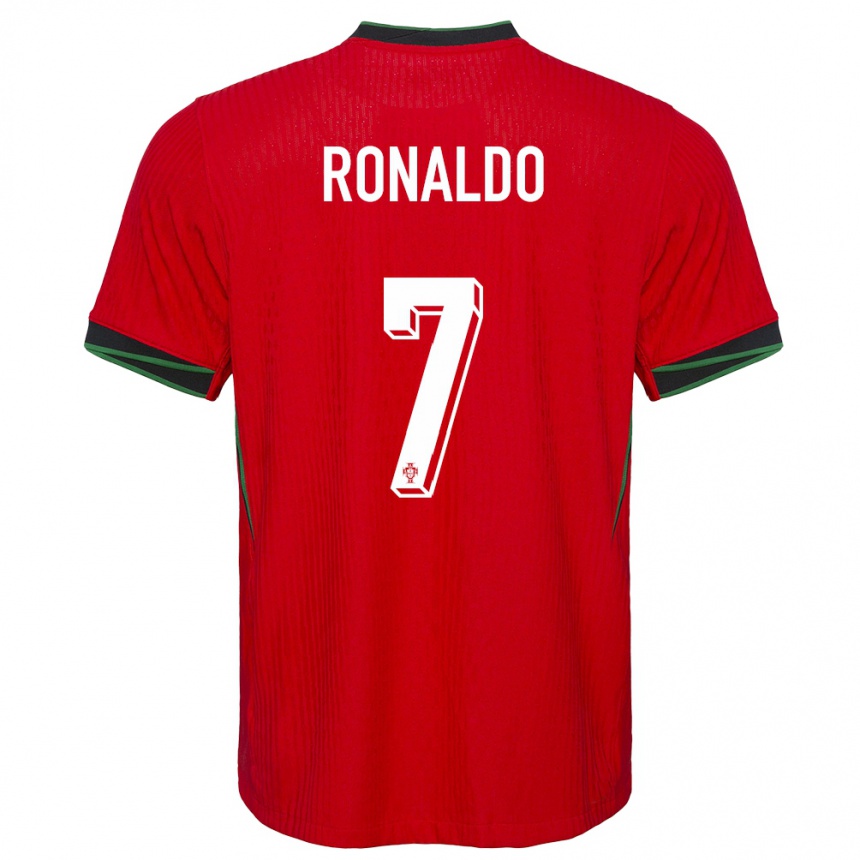 Kids Football Portugal Cristiano Ronaldo #7 Red Home Jersey 24-26 T-Shirt Za