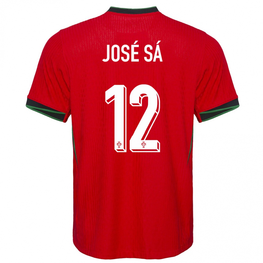 Kids Football Portugal Jose Sa #12 Red Home Jersey 24-26 T-Shirt Za