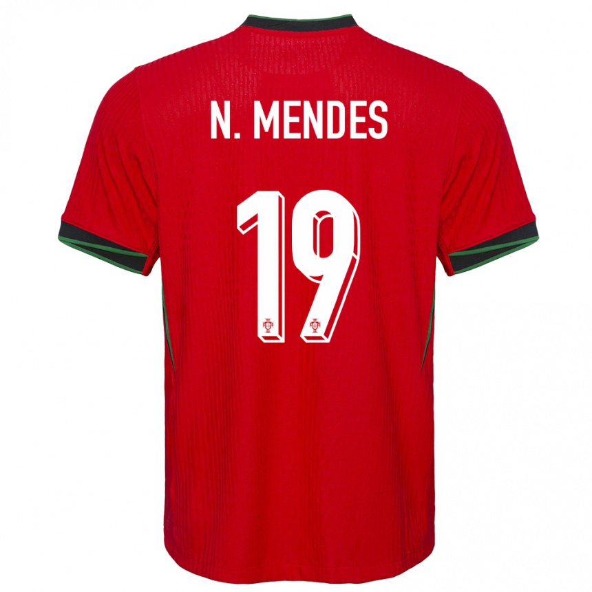 Kids Football Portugal Nuno Kiddes #19 Red Home Jersey 24-26 T-Shirt Za