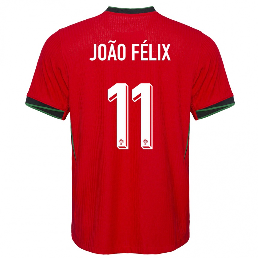 Kids Football Portugal Joao Felix #11 Red Home Jersey 24-26 T-Shirt Za