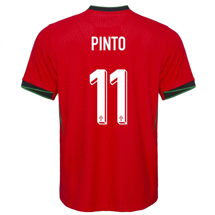 Kids Football Portugal Tatiana Pinto #11 Red Home Jersey 24-26 T-Shirt Za