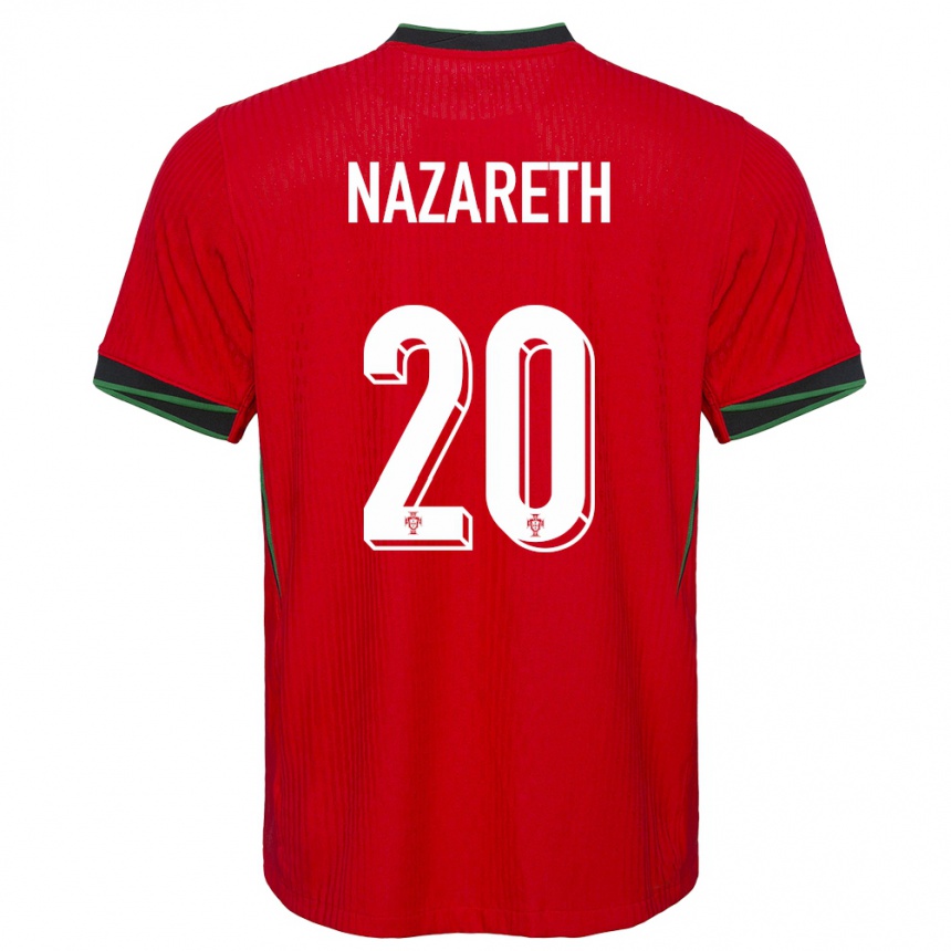 Kids Football Portugal Kika Nazareth #20 Red Home Jersey 24-26 T-Shirt Za