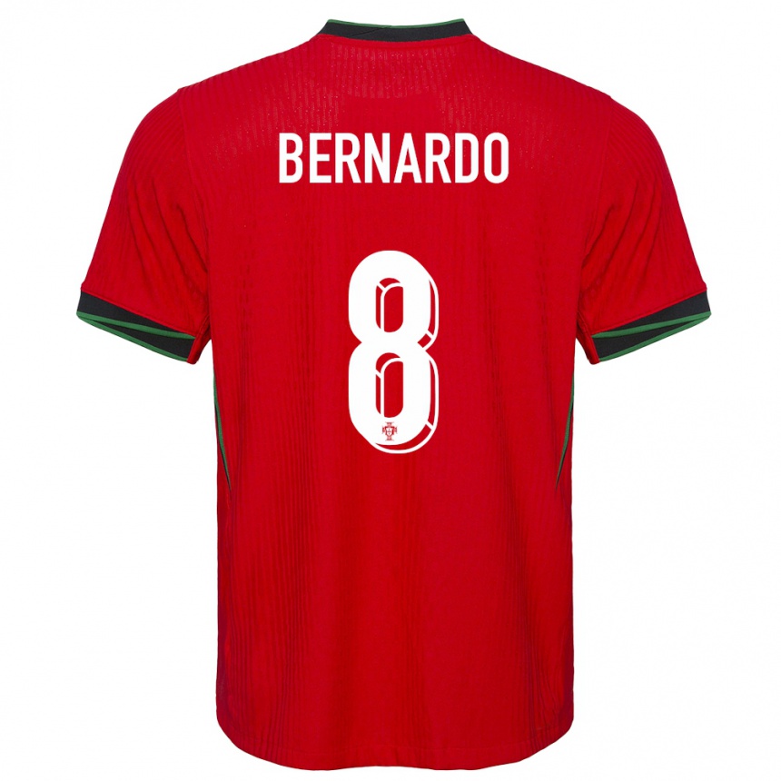 Kids Football Portugal Paulo Bernardo #8 Red Home Jersey 24-26 T-Shirt Za