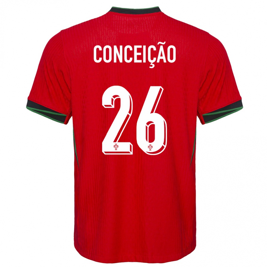 Kids Football Portugal Francisco Conceicao #26 Red Home Jersey 24-26 T-Shirt Za