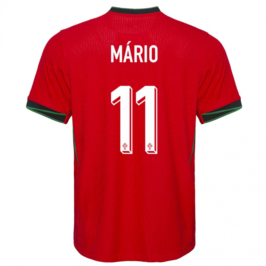 Kids Football Portugal Joao Mario #11 Red Home Jersey 24-26 T-Shirt Za