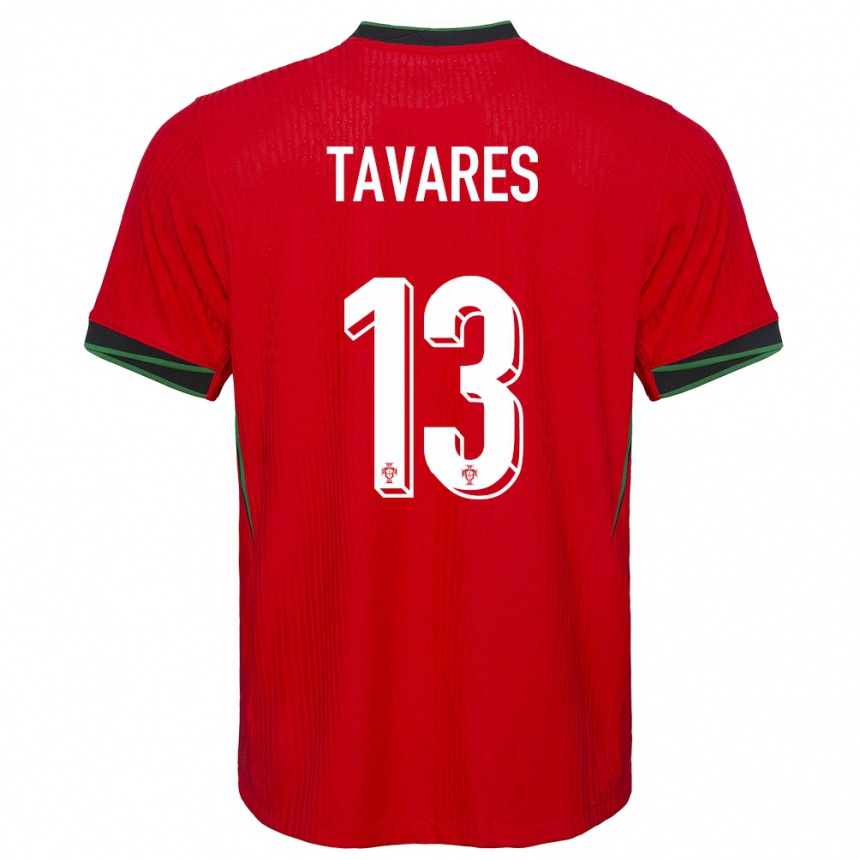 Kids Football Portugal Nuno Tavares #13 Red Home Jersey 24-26 T-Shirt Za