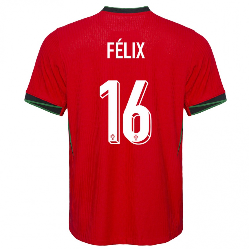 Kids Football Portugal Hugo Felix #16 Red Home Jersey 24-26 T-Shirt Za