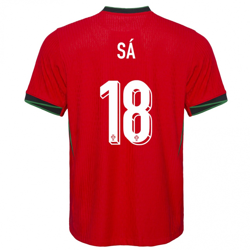 Kids Football Portugal Gustavo Sa #18 Red Home Jersey 24-26 T-Shirt Za