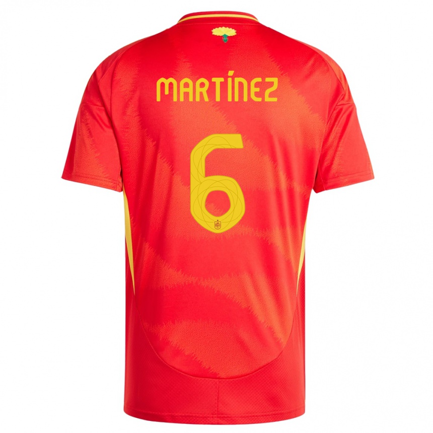 Kids Football Spain Roger Martinez #6 Red Home Jersey 24-26 T-Shirt Za