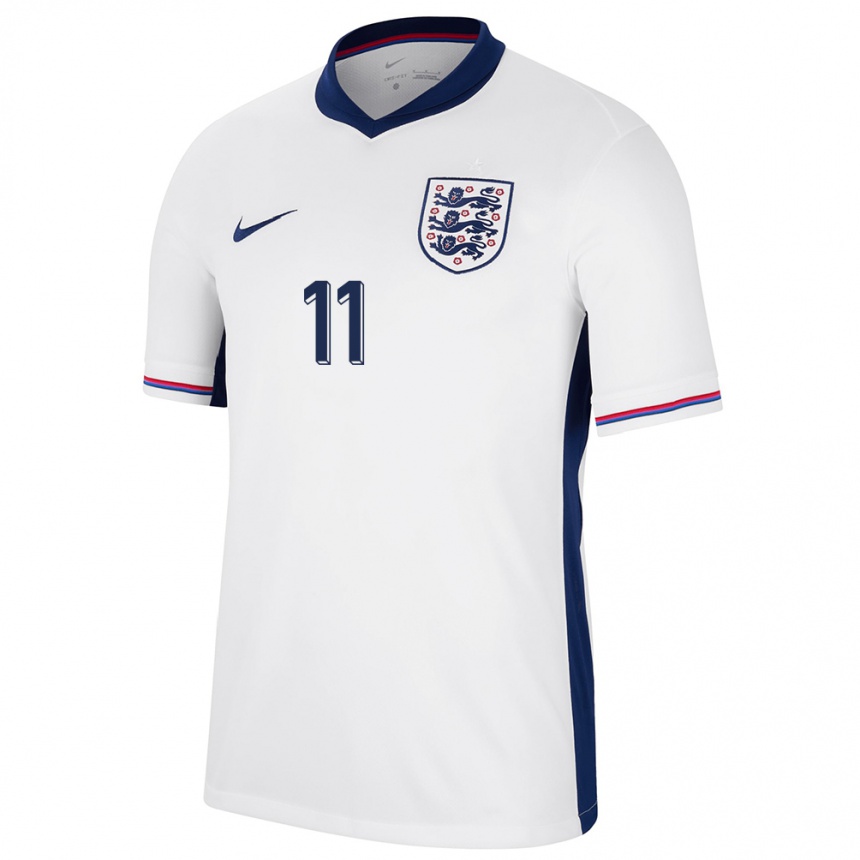 Kids Football England Omari Forson #11 White Home Jersey 24-26 T-Shirt Za