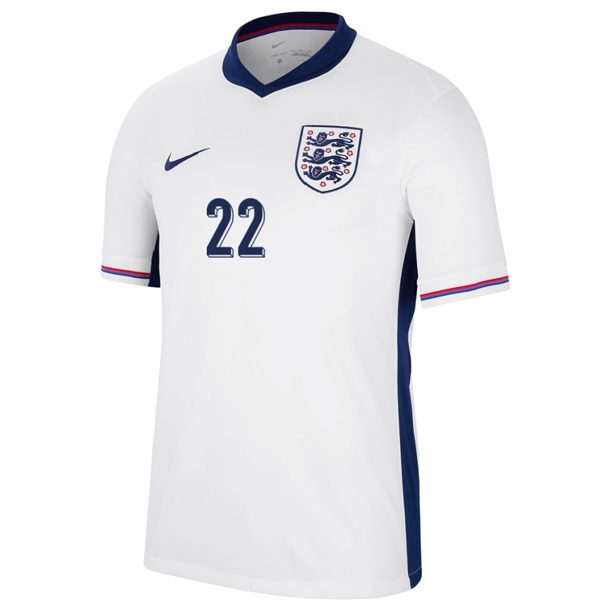 Kids Football England Tammy Abraham #22 White Home Jersey 24-26 T-Shirt Za