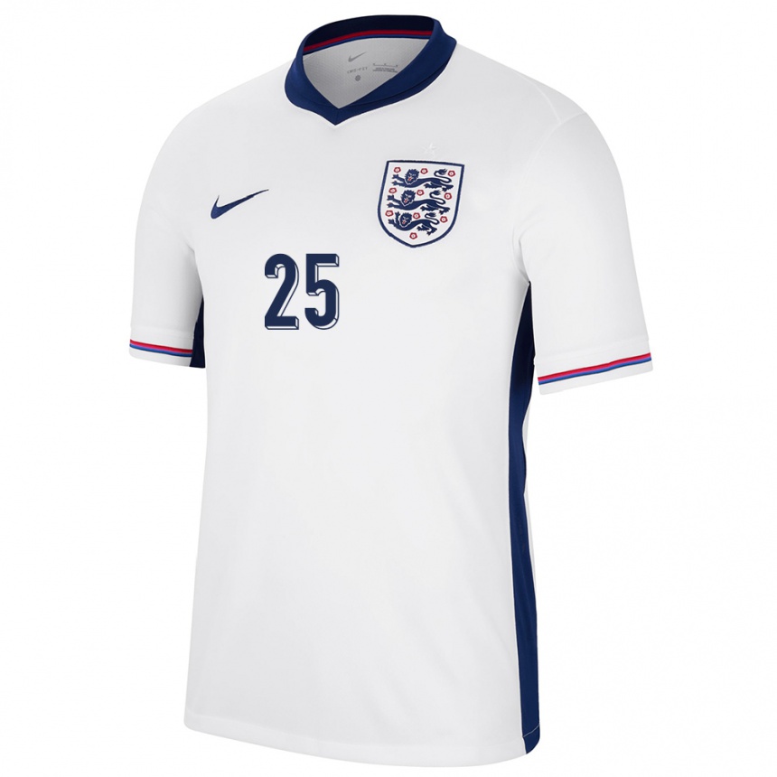 Kids Football England Adam Wharton #25 White Home Jersey 24-26 T-Shirt Za