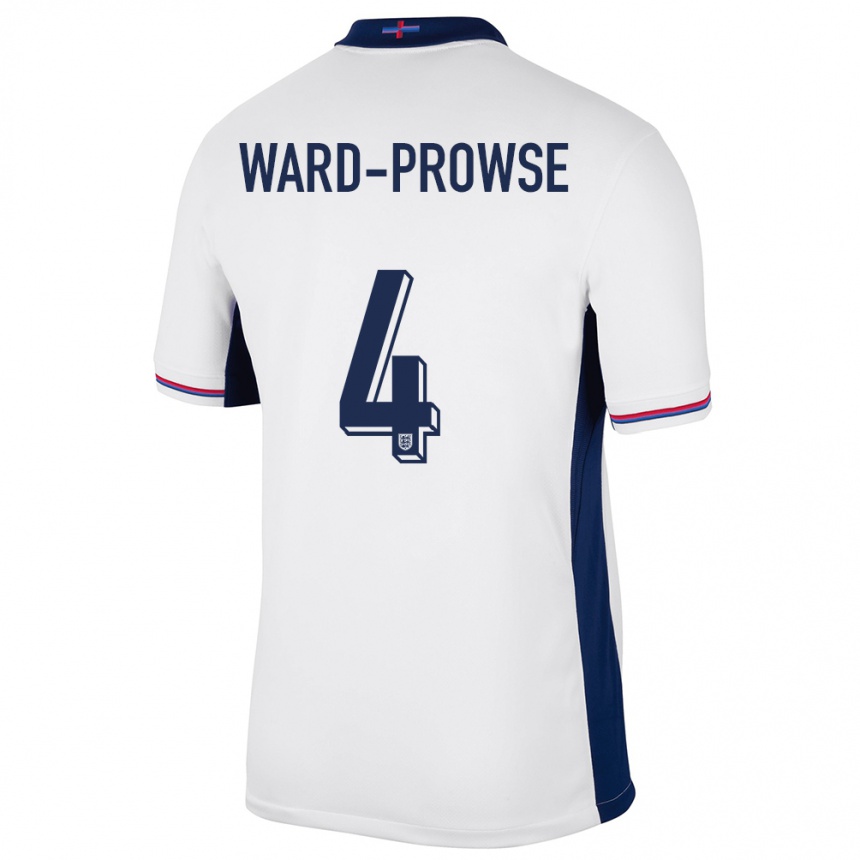 Kids Football England James Ward-Prowse #4 White Home Jersey 24-26 T-Shirt Za