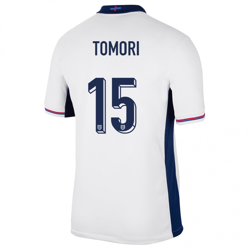 Kids Football England Fikayo Tomori #15 White Home Jersey 24-26 T-Shirt Za