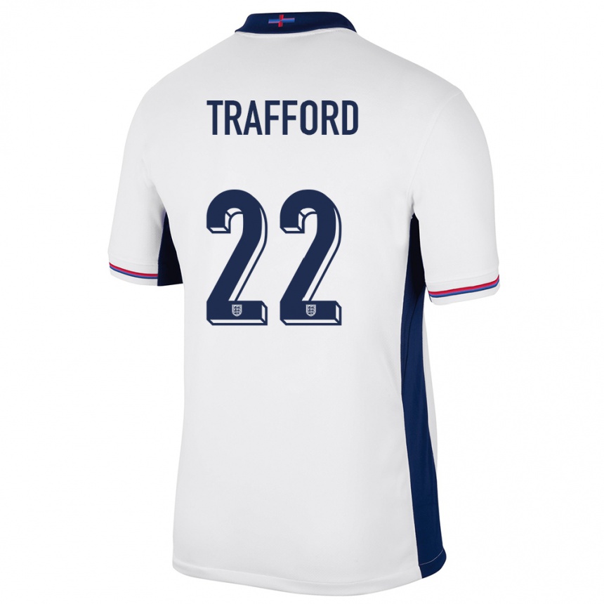 Kids Football England James Trafford #22 White Home Jersey 24-26 T-Shirt Za