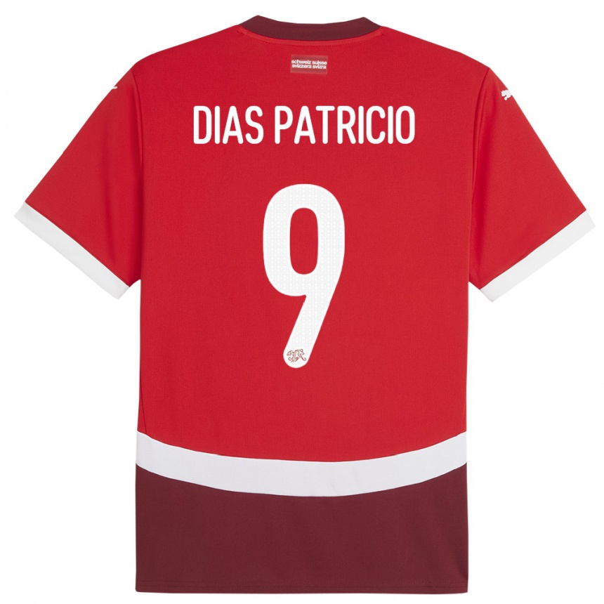 Kids Football Switzerland Alexandre Dias Patricio #9 Red Home Jersey 24-26 T-Shirt Za