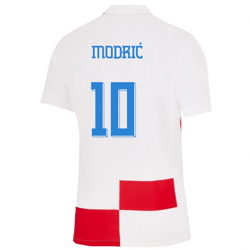 Kids Football Croatia Luka Modric #10 White Red Home Jersey 24-26 T-Shirt Za