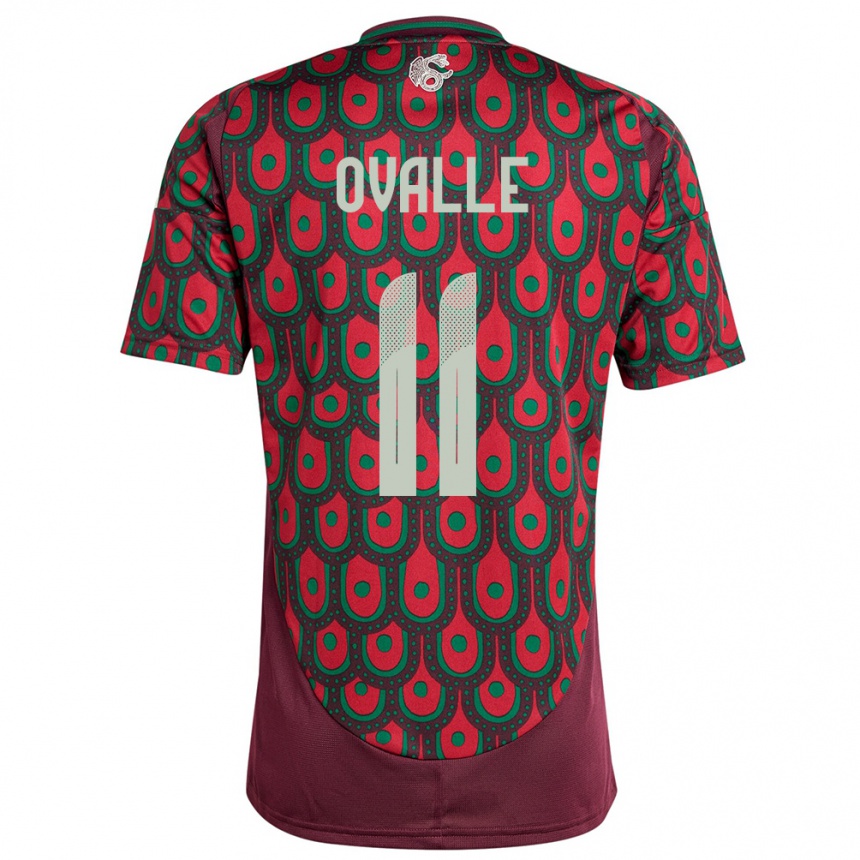 Kids Football Mexico Lizbeth Ovalle #11 Maroon Home Jersey 24-26 T-Shirt Za