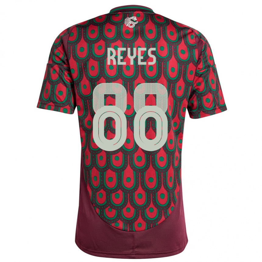 Kids Football Mexico Maricarmen Reyes #88 Maroon Home Jersey 24-26 T-Shirt Za