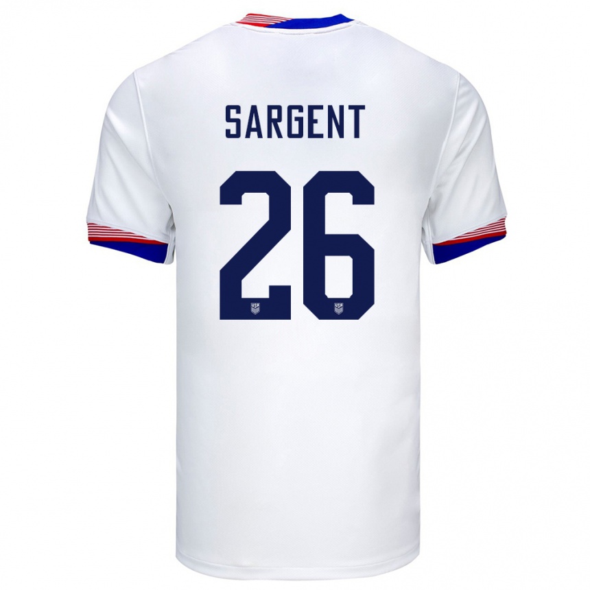 Kids Football United States Josh Sargent #26 White Home Jersey 24-26 T-Shirt Za