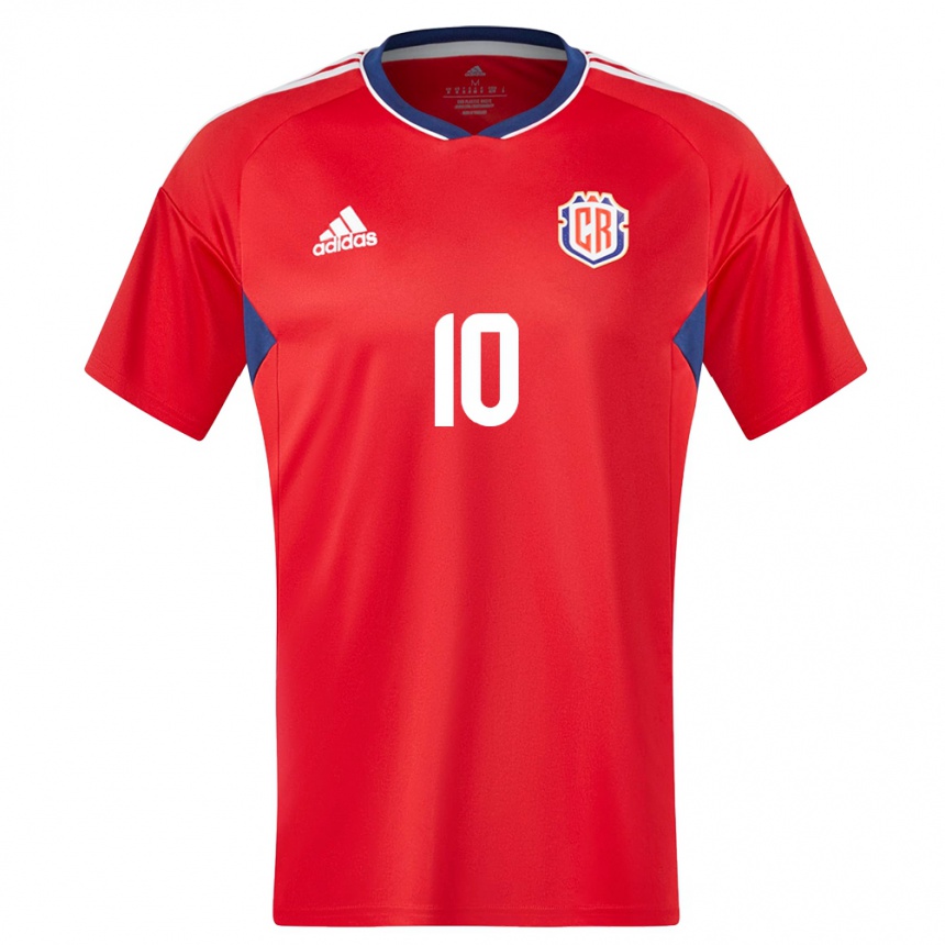 Kids Football Costa Rica Bryan Ruiz #10 Red Home Jersey 24-26 T-Shirt Za