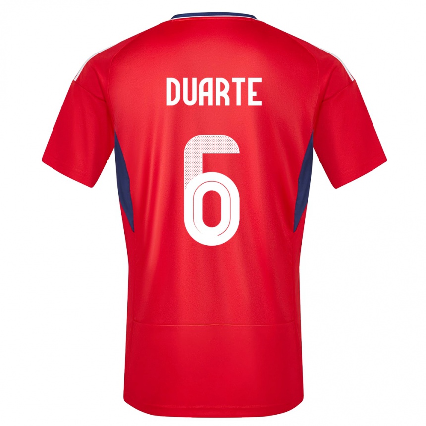 Kids Football Costa Rica Oscar Duarte #6 Red Home Jersey 24-26 T-Shirt Za