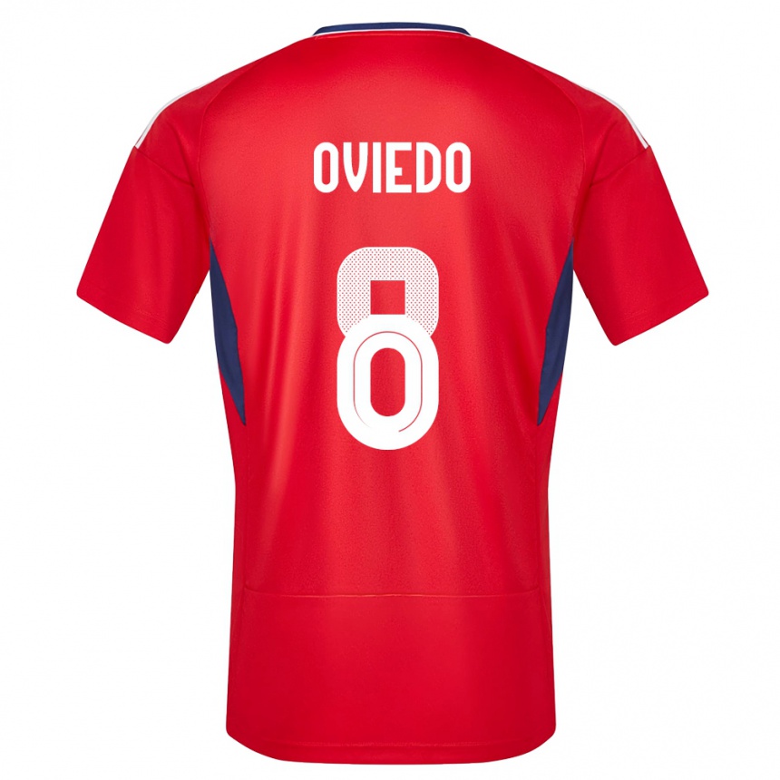 Kids Football Costa Rica Bryan Oviedo #8 Red Home Jersey 24-26 T-Shirt Za