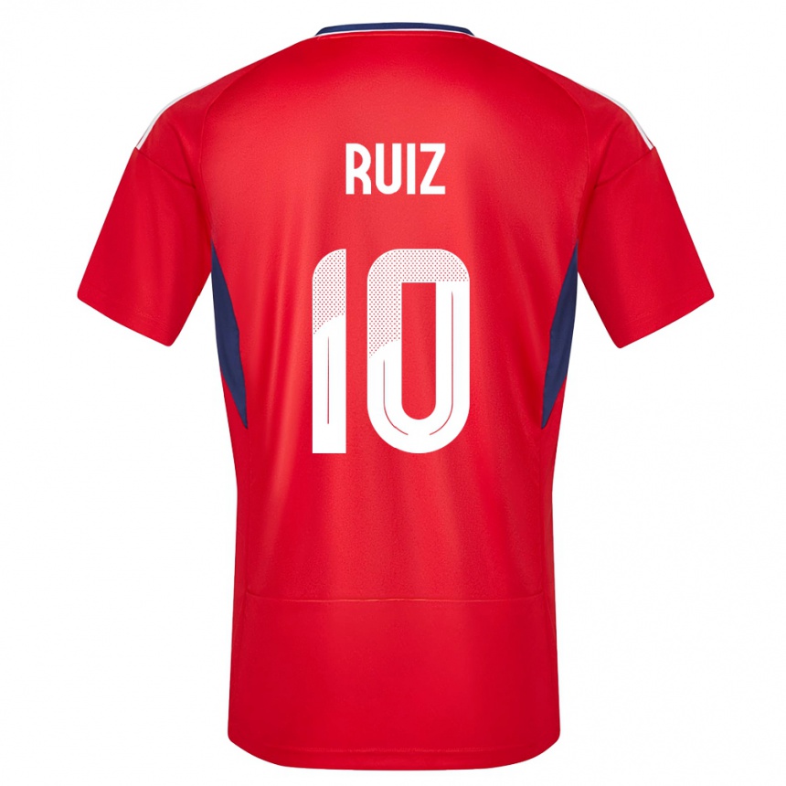 Kids Football Costa Rica Bryan Ruiz #10 Red Home Jersey 24-26 T-Shirt Za