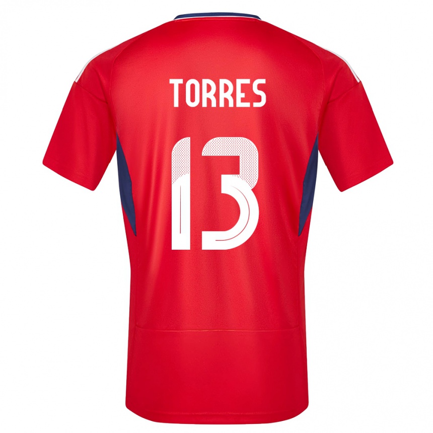 Kids Football Costa Rica Gerson Torres #13 Red Home Jersey 24-26 T-Shirt Za