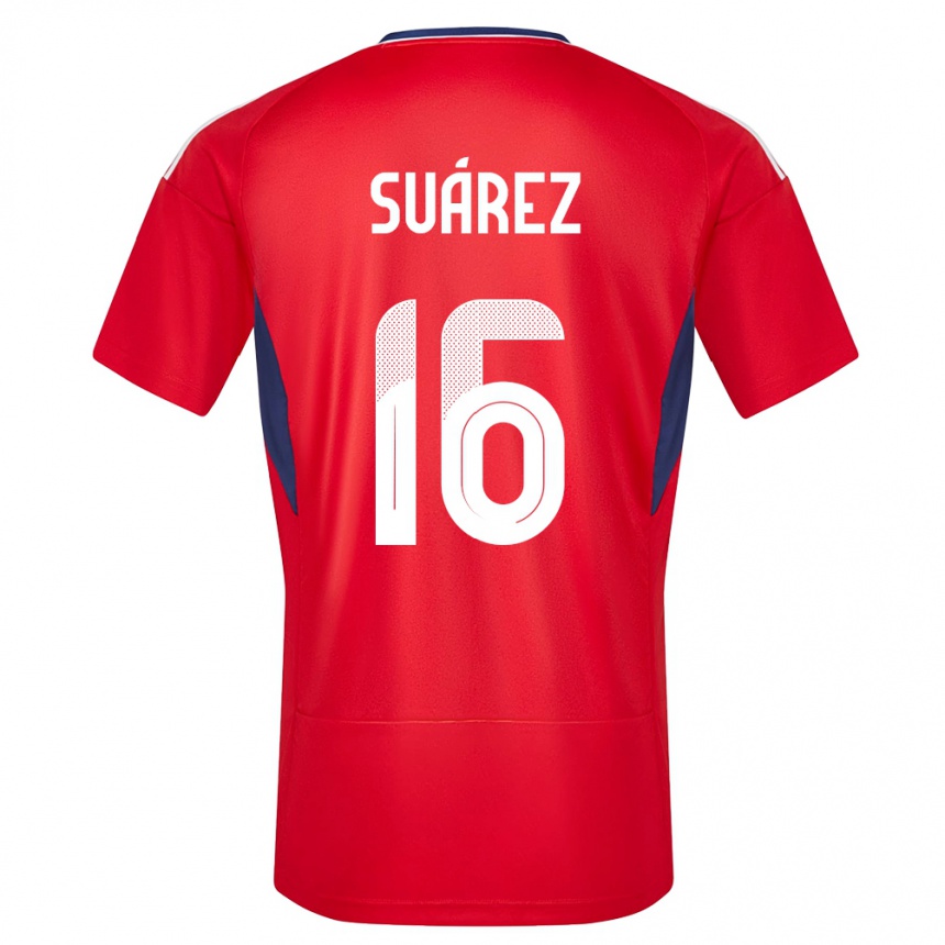 Kids Football Costa Rica Aaron Suarez #16 Red Home Jersey 24-26 T-Shirt Za