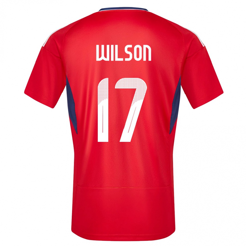 Kids Football Costa Rica Roan Wilson #17 Red Home Jersey 24-26 T-Shirt Za