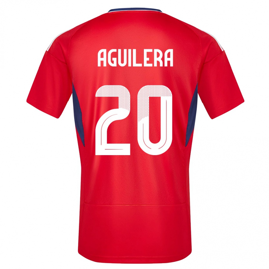 Kids Football Costa Rica Brandon Aguilera #20 Red Home Jersey 24-26 T-Shirt Za