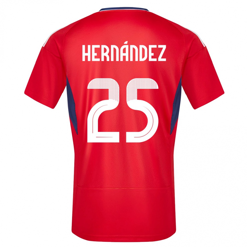 Kids Football Costa Rica Anthony Hernandez #25 Red Home Jersey 24-26 T-Shirt Za