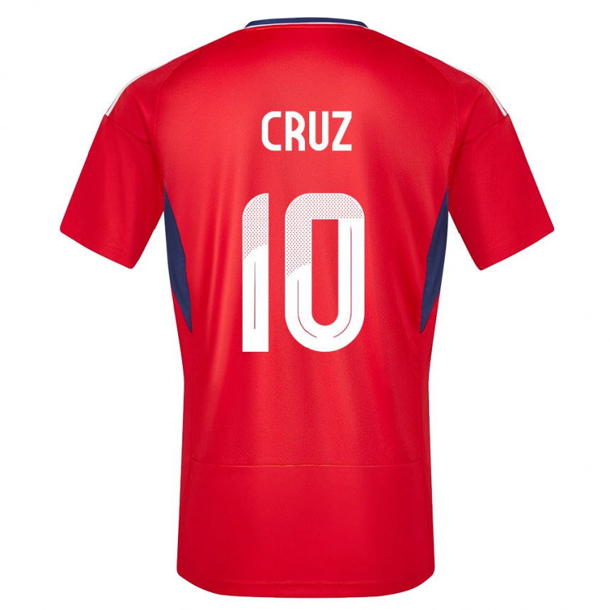 Kids Football Costa Rica Shirley Cruz #10 Red Home Jersey 24-26 T-Shirt Za